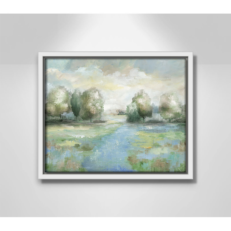 «Cleotis Into the Woods» par Nan, H 9,5 po x l 11,5 po, Blanc