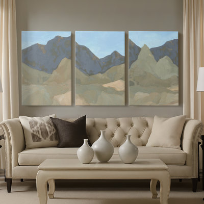 Saddle Mountain I  -Custom Wrapped Gallery Canvas - 3 Pieces