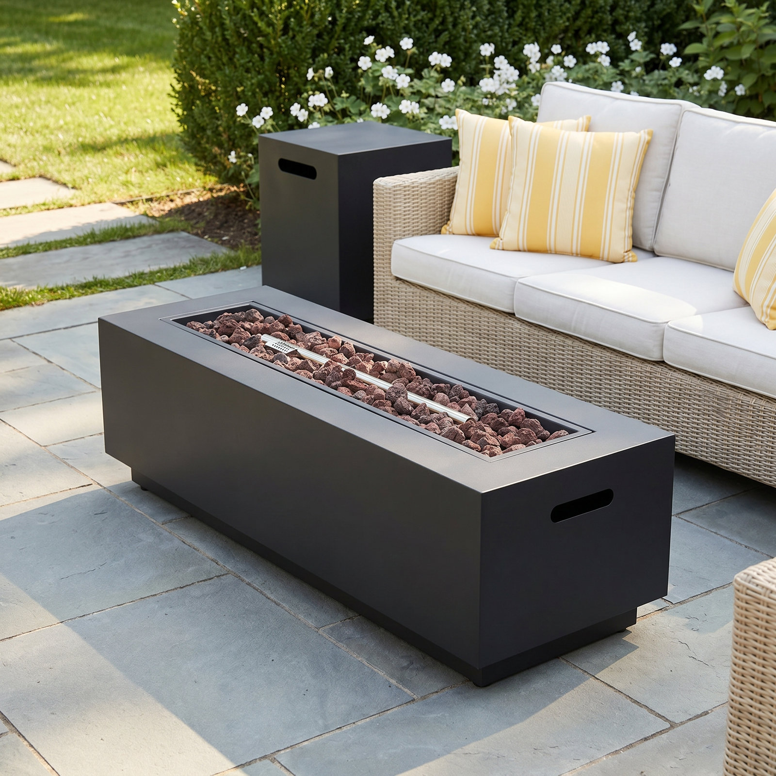 Arieli Rectangle Fire Pit Table
