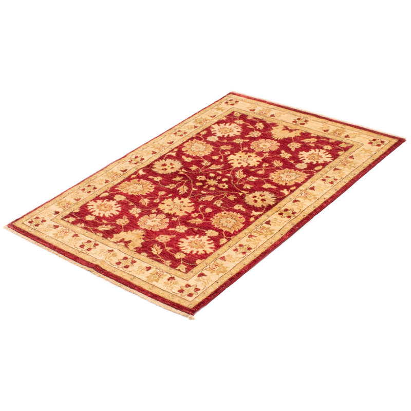 One-of-a-Kind 4'2" X 6'1" New Age Wool Area Rug in