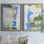 Toile encadrée de qualité supérieure Rorschach Rainbow I - prête à être accrochée-74646356-74646314