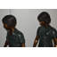 Statues en bronze cinq enfants de Michelson qui marchent ou se balancent - Taille: L 26 po x l 15 po x H 56 po.