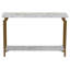 Console en marbre avec base en fer-1395197755