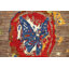 Tapis oriental contemporain abstrait noué à la main 3 x 4