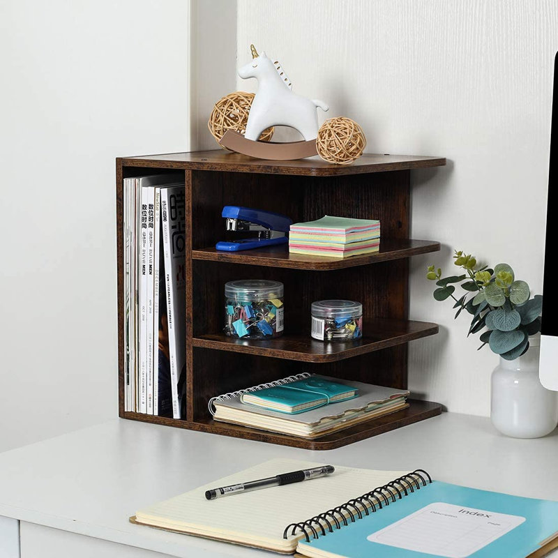 Kleban Wood Magazine Holder, Brown