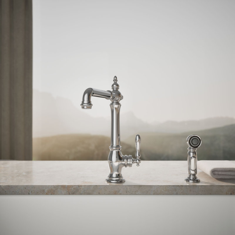 Artifacts® Single Handle Kitchen Sink Faucet with Accessories, Oil Rubbed Bronze