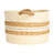 Striped Paper Nestable Baskets With Side Handles