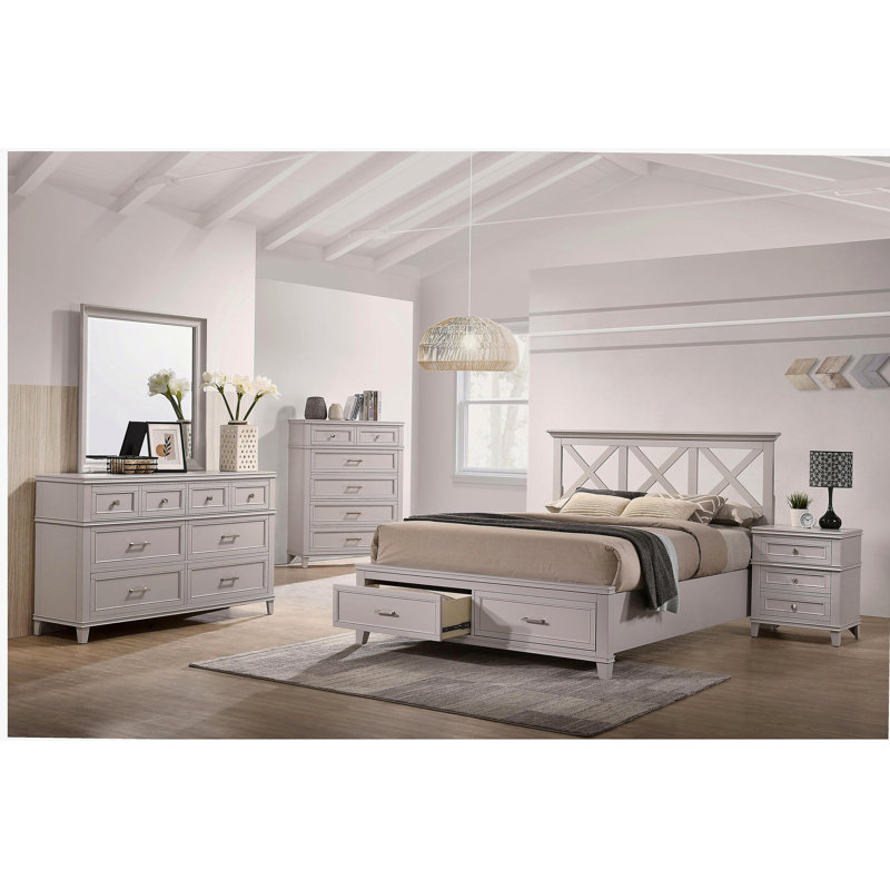 3 tiroirs avec table de chevet USB