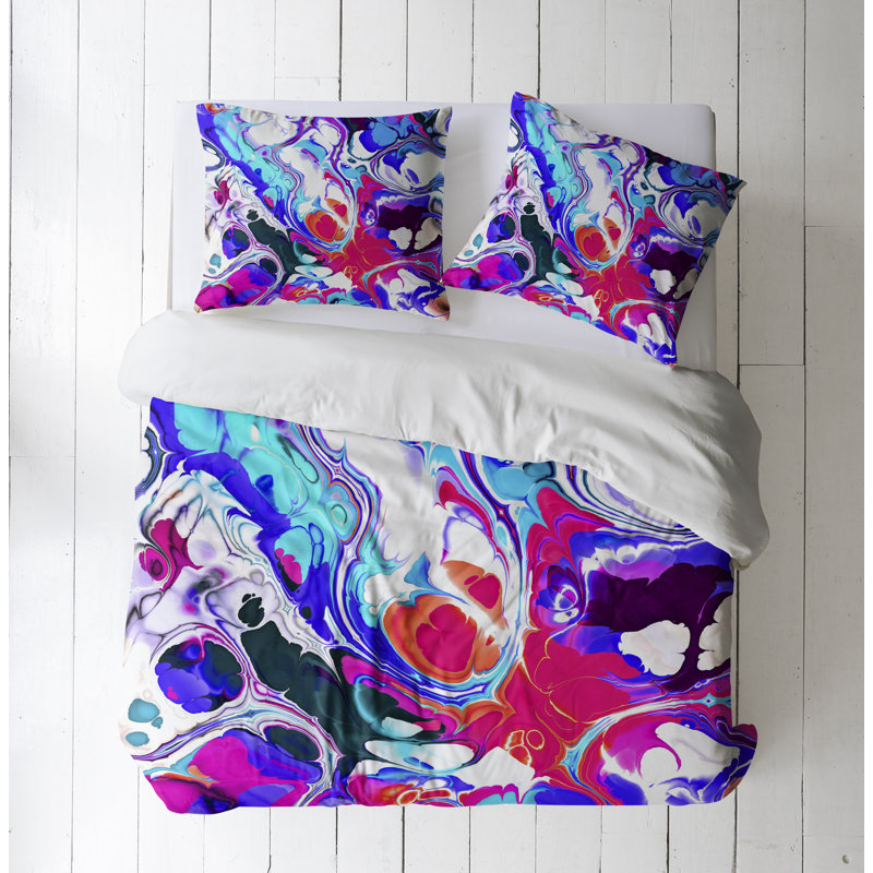 Abstract Duvet Cover, Queen Duvet Cover + 2 Queen Shams