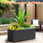 Large Rectangular Planter - Metal Rectangular Planter Box with Drainage Holes for Indoor and Outdoor Use-87823479-87823477