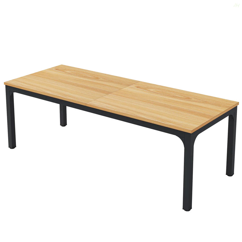 Bureau de direction rectangulaire, bureau, Noir, Noyer