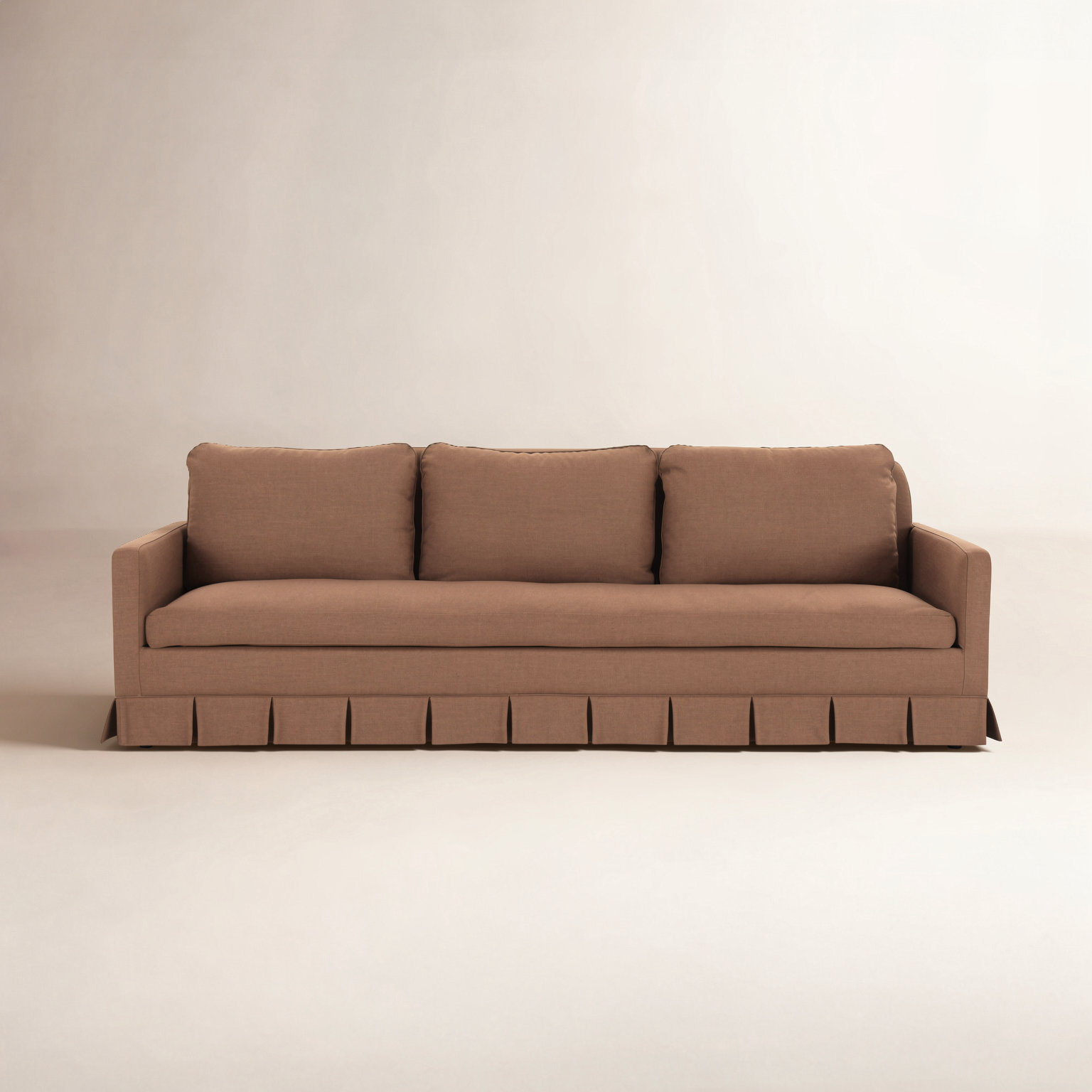 Pellicano 98'' Sofa, Teracotta Polyester Blend