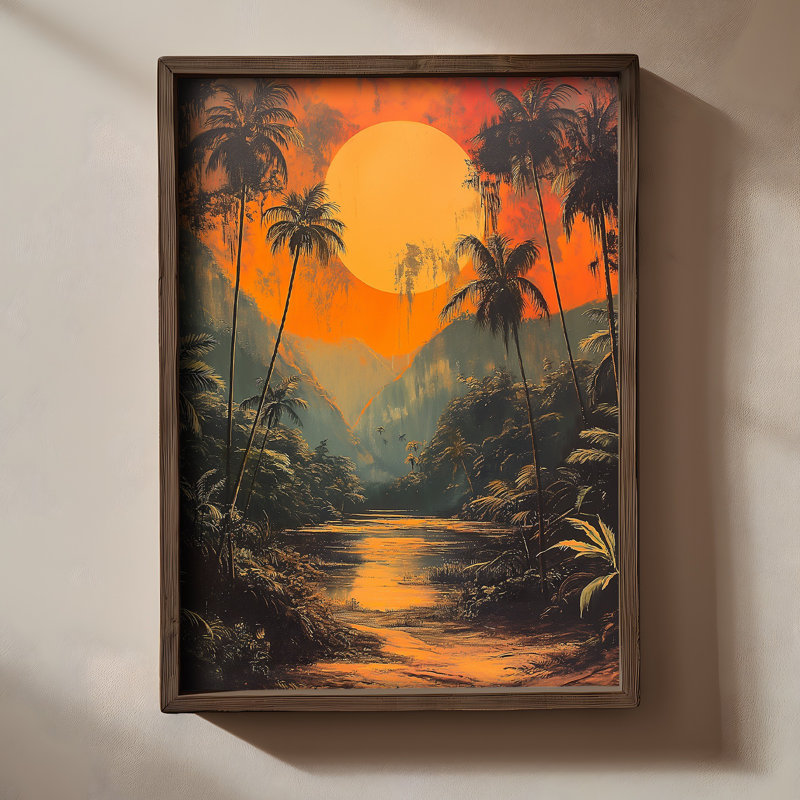 Elegant Decorative Framed MDF Painting, 19.7 x 27.6 x 0.1 inches | 100% MDF (3 mm Thick) with 100% Pine Wood Frame | UV Printed Art for Home Décor, Ideal for Living Room, Office & Gallery Wall Display