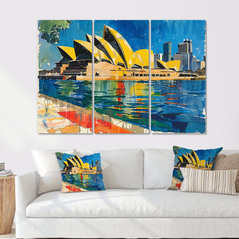 Ensemble de salon Fustré - Australie, H 28 po x l 12 po x P 1 po, Toile tendue