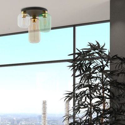 Malaya Glass Flush Mount