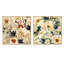 Amandine - Ensemble de 2 collages carrés botaniques abstraits-102162866-102162870