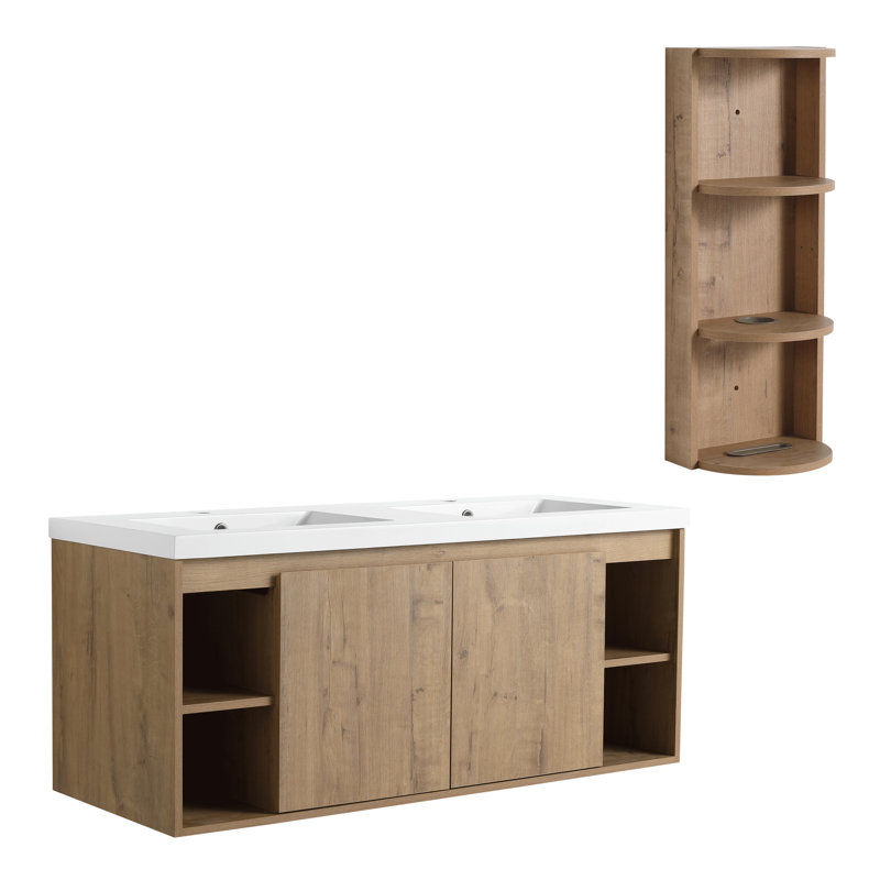 Combo moderne de rangement et de meuble-lavabo moderne - Conception élégante, fonctionnalité maximale