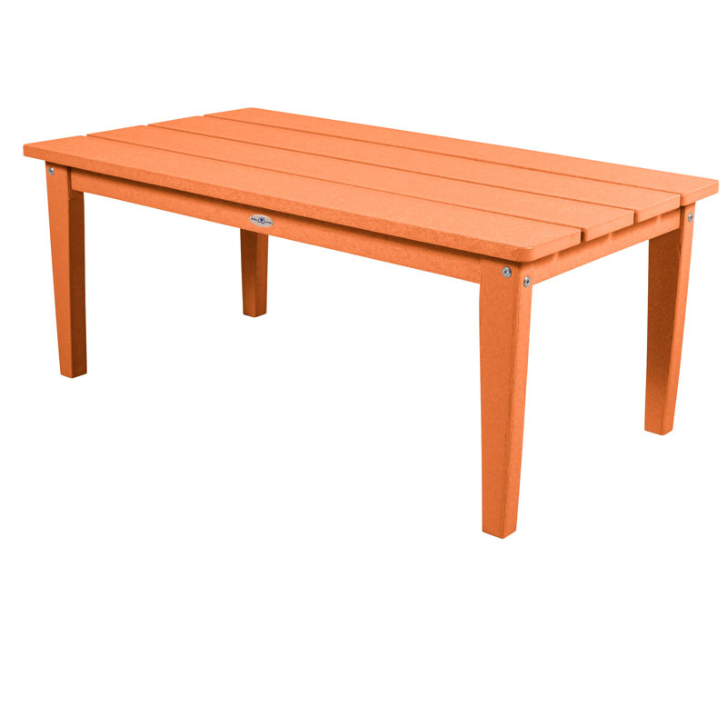 Table de conversation pour le patio Middir Adirondack, Orange citron