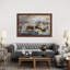 Covered Bridge 1 Piece Floater Frame Painting on Canvas-1626195148-1626195150