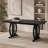 62.99'' W Rectangle Black Wooden Modern Simple Computer Desk