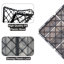 Ensemble de tuiles de terrasse emboîtables en bois gris clair Shemari 12 po x 12 po