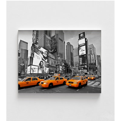 Times Square Photography Print, Yellow Taxis Wall Art, Framed Big Apple Picture, Yellow Cab Print, New York City Wall Art, Framed Wall Art