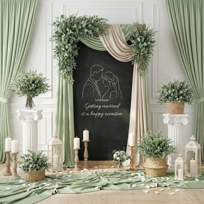 3.6 " H Faux Eucalyptus Branch