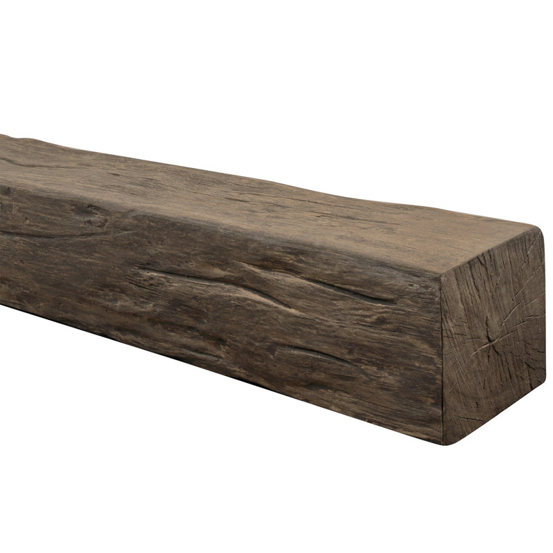 Castra High-density Polyurethane Mantel, Brown, 4" H x 4" D x 48" W