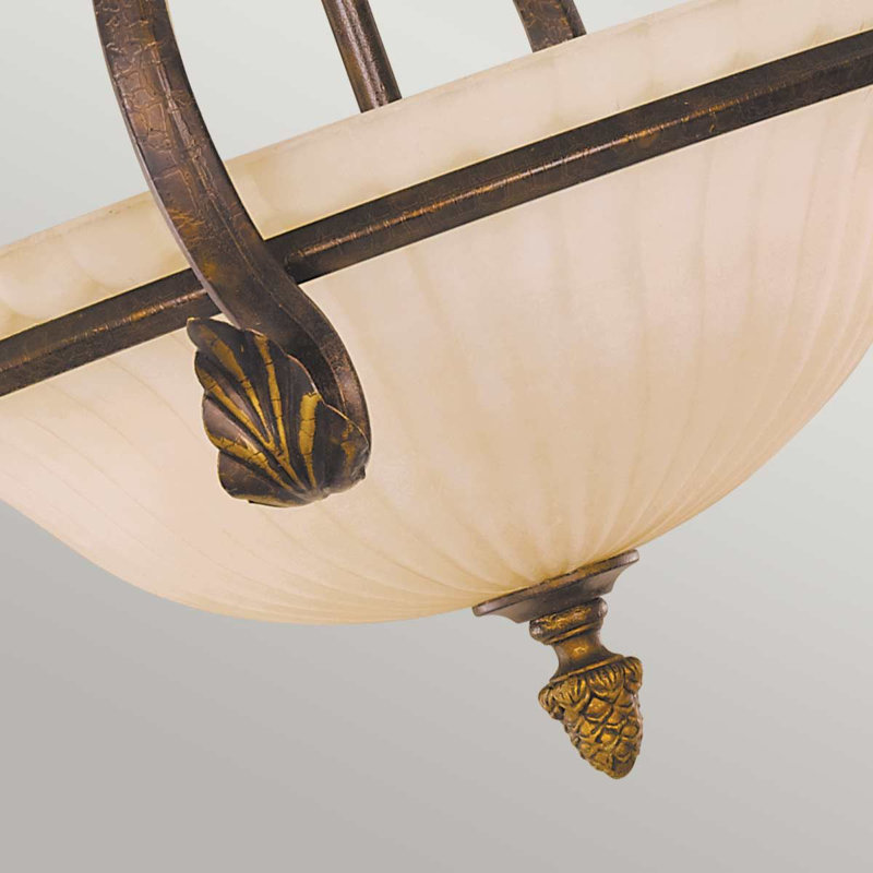 Balsam Glass Semi Flush Mount