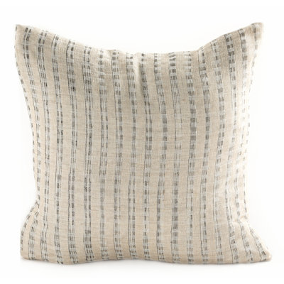 Housse et insert de coussin carré tissé en lin