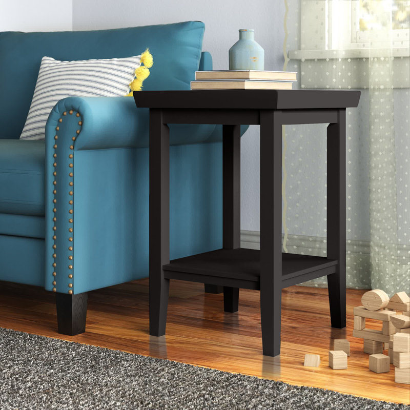 Gwen End Table, Black, Black