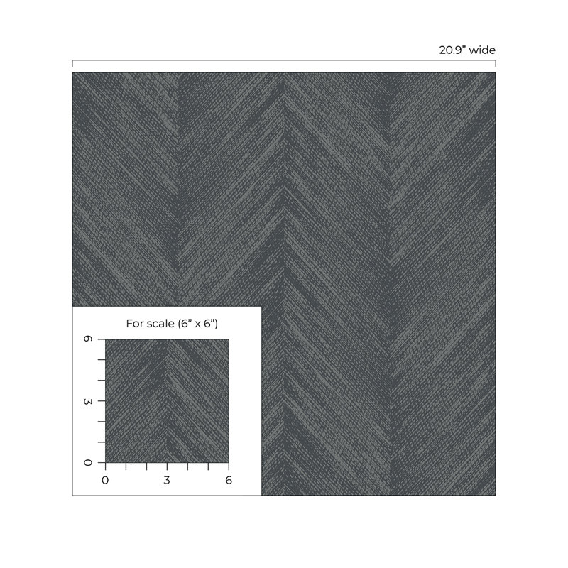 Rouleau de papier peint L 33 pi x l 20,9 po Balmore, Fer brut