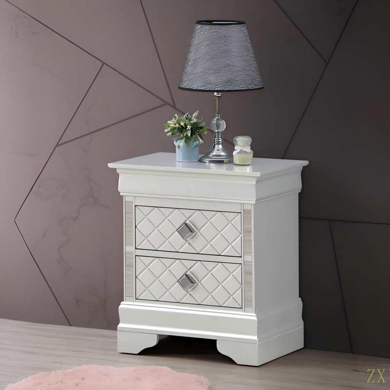 Table de chevet élégante, Gris