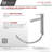 Stylish Single-Handle 11" Brushed Stainless Steel Bathroom Faucet-55551429
