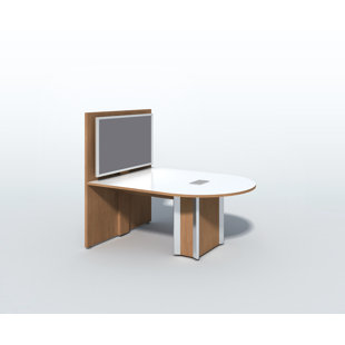 Table de conférence courbée avec modules d'alimentation