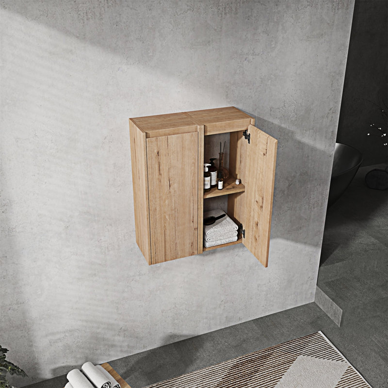 Armoire de salle de bain, Imitation chêne