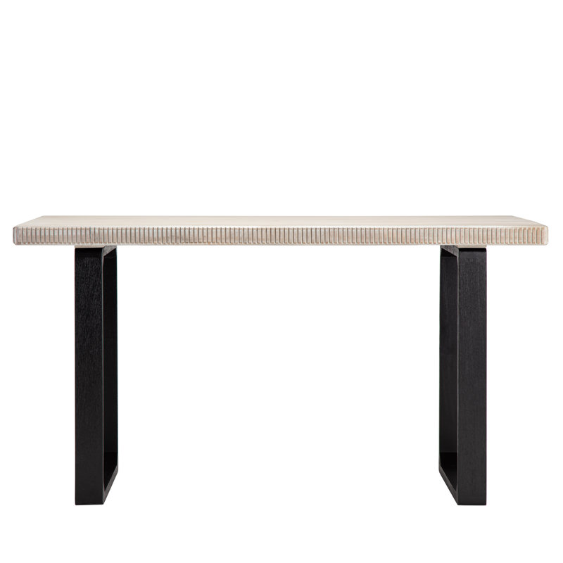 Urbana Solid Wood Writing Desk, Whitewash