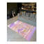 Tapis décoratif lavable à la machine rose-541634854