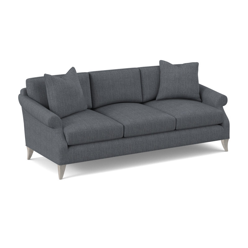 Turner Upholstered 86'' Sofa, Bisque, Elise Harbor 100% Polyester