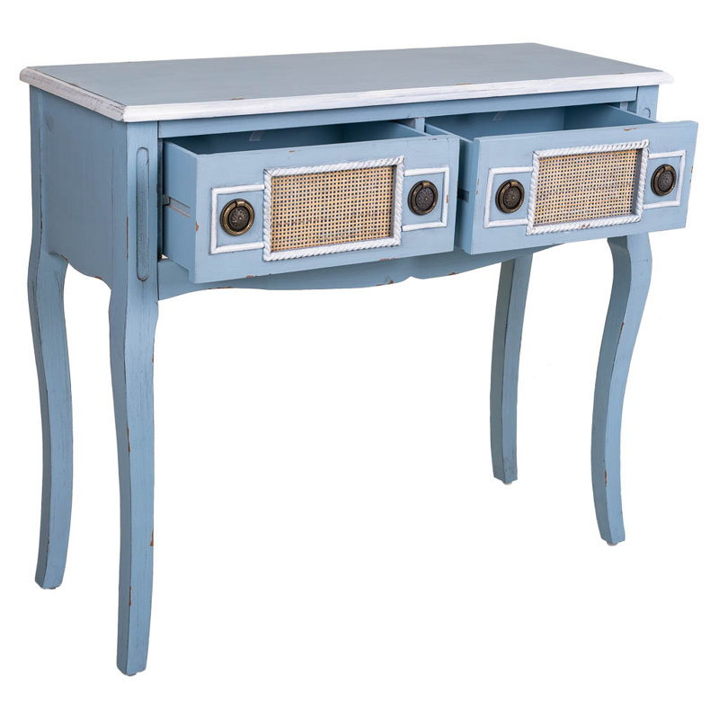 Zehr 90cm Solid Wood Top Console Table