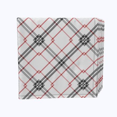 Polyester Plaid Square Napkin