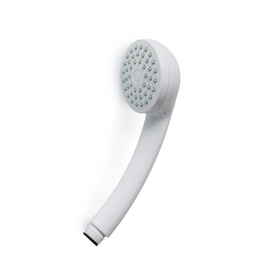 Almeria Single Mode Shower Head - White