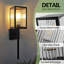 Applique murale noire avec lanterne murale d'extérieur 20 po Black Light