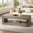 47.24'' Rectangular Coffee Table For Living Room, Farmhouse 2-tier Accent Center Tea Cocktail Table With Storage-1578217776