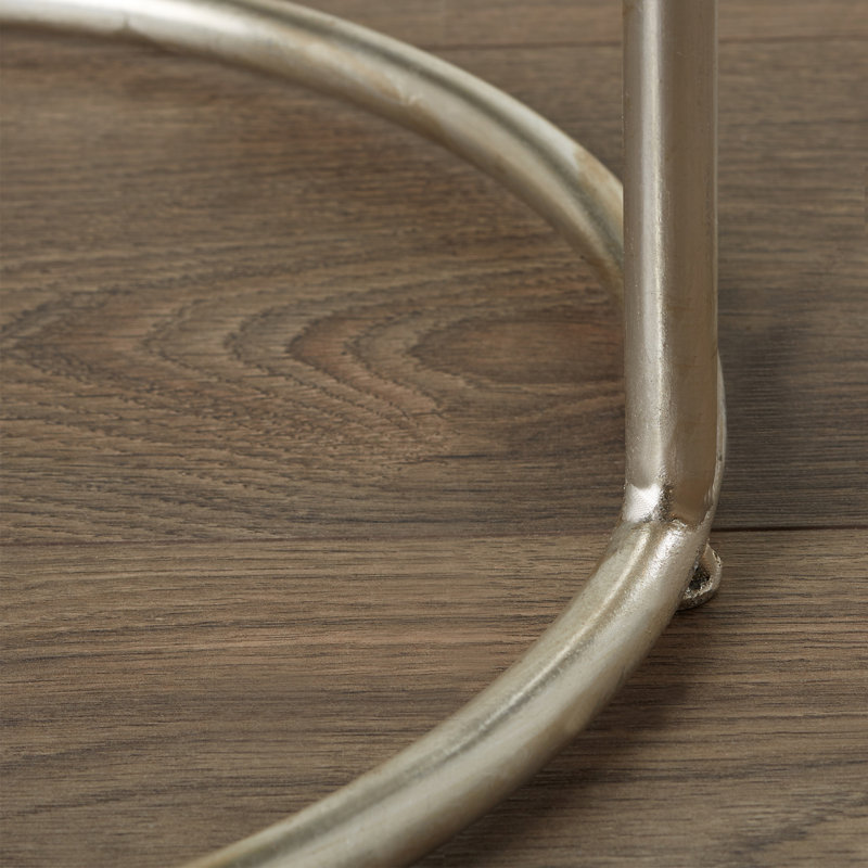 Sunderland Side Table, Silver / Grey