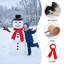 Ensemble de construction bonhomme de neige d'hiver avec chapeau et écharpe-1179759897