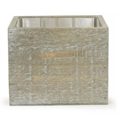 Jardinière carrée rustique