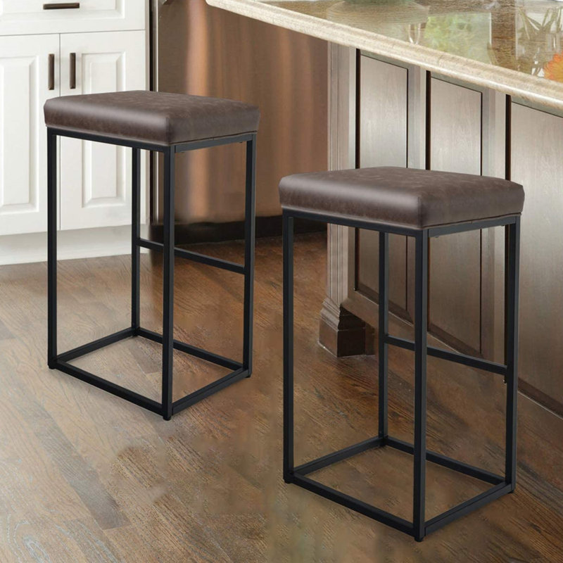 Tabourets 24 po Jadwiga, gris, Tabouret de bar (siège d'une hauteur de 30 po), 2