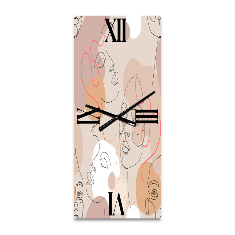 Horloge murale abstraite femme, Petit