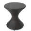 Table d'appoint d'extérieur en osier brun de 16 pouces Hourgla